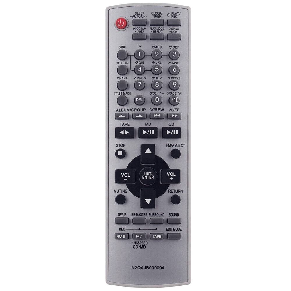 N2QAJB000094 Remote Control Replacement for Panasonic Audio System