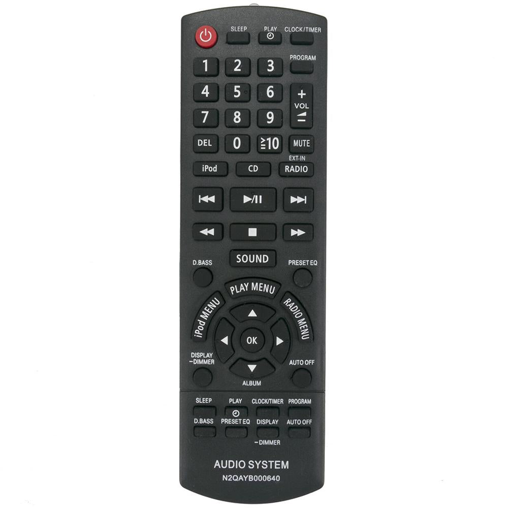 N2QAYB000640 Remote Replacement for Panasonic Audio System SC