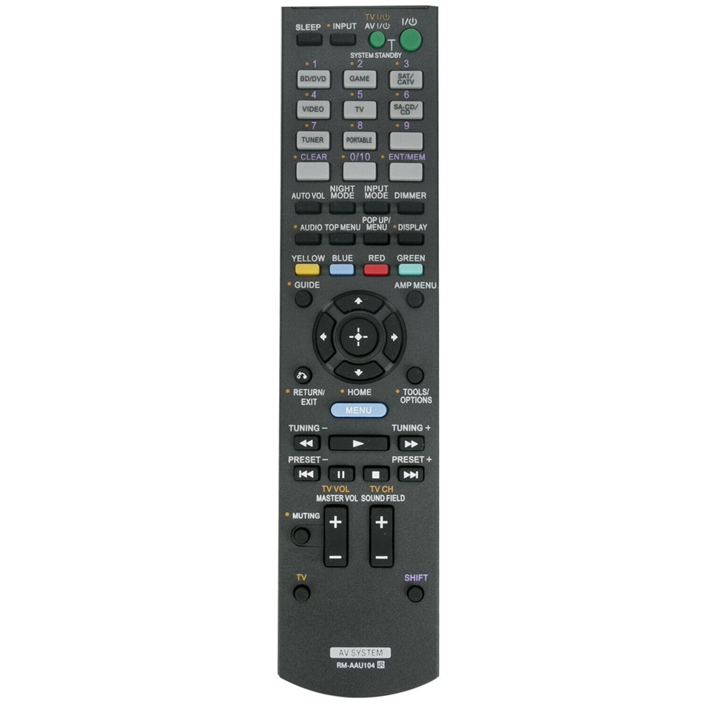 RM-AAU104 Replacement Remote for Sony AV Receiver STR-DH520 RM-AAU116